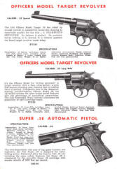 Colt 1949 Catalog, PL-227 (3-11-1949) showing revolvers and pistols