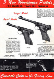  (3-11-1949) showing three pistols