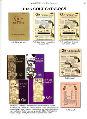 Colt 1936 Catalog Ogle book images
