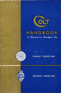 1953 Colt handbook for target and defense shooting cover