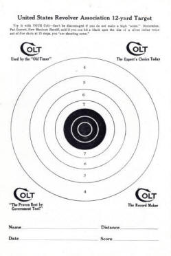 1919 Colt ad with target
