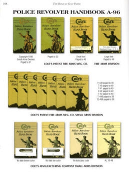 Oble's book showing various dates for poice hand book