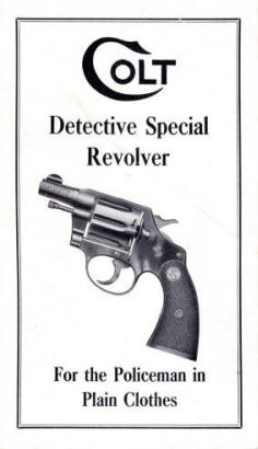 1931 Colt detective special revolver brochure cover