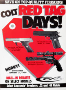 1995 Colt Red Tag Days display counter top