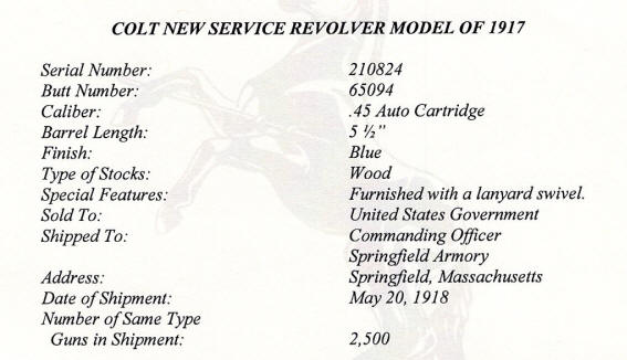 Colt factory letter expanded