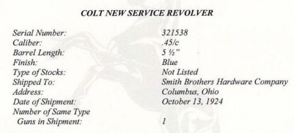 Colt Model 1908 Pistol .380 ACP.,(1922) 3 3/4" bbl enlarged factory letter