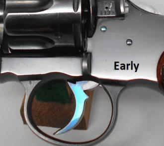 Colt 1st Issue 1904 revolver side place shape