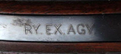 Engraving of a Colt Police Positive .38. RY. EX. AGY. (1930) 4 in. bbl.