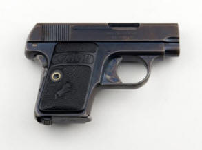 Colt M1908, .25 Hammerless Pistol, (1921) 2" bbl