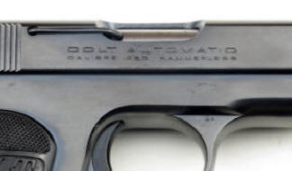 Colt Model 1908 Automatic Pistol .380 A.C.P. close-up right side