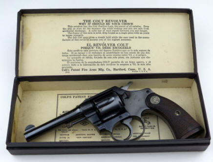  Colt 1928 police positive revolver marked  AM. RWY. EXP. box open