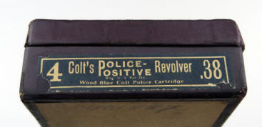  Colt 1928 police positive revolver marked  AM. RWY. EXP. box end label