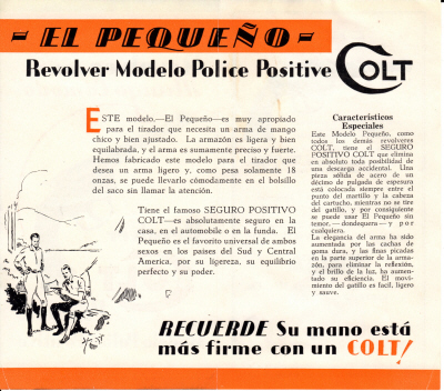 A-99-S ""El Revolver con el "Mango Comodo"  Pequeno Model -2