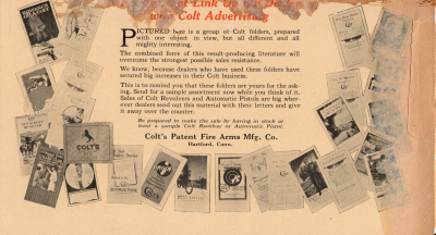 "1923 A Colt shot heard throughout the country"