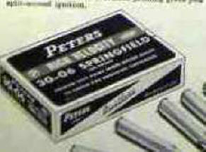 close-up of peters ammo boxes