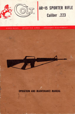 1964 Colt AR-15 sporter rifle cover page