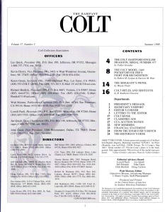 1998 summer rampant colt magazine contents