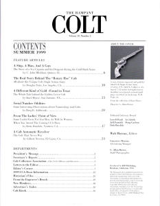 1999 summer rampant colt magazne contents