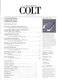 2000 spring the rampant colt magazine contents