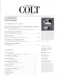 2000 winter the Rampant Colt magazine contents