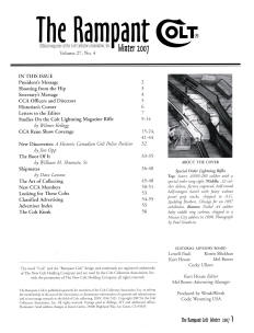 2007 winter rampant colt magazine contents