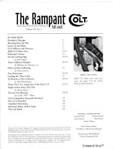 2008 fall rampant colt magazine contents