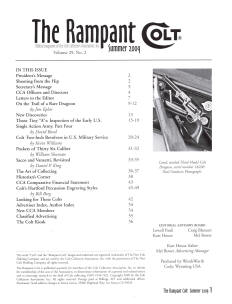 2009 Summer rampant colt magazine contents