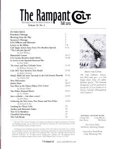 2012 fall rampant colt magazine contents