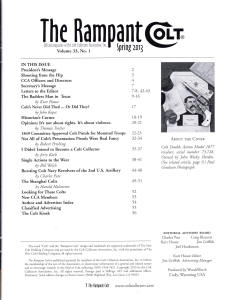 2013 spring rampant colt magazine content