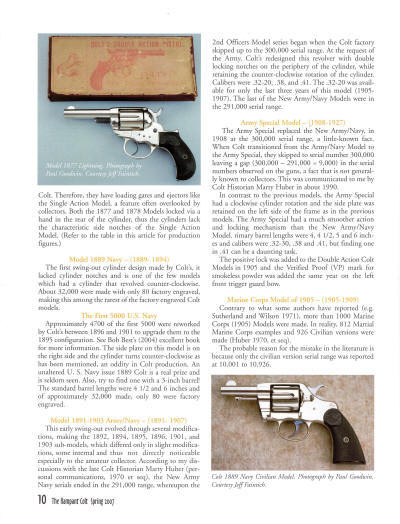 Secrets for collecting double-action Colt revolvers page 2
