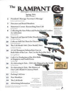 2016 spring Rampant Colt magazine content