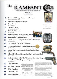 2017 fall rampant colt magazine contents