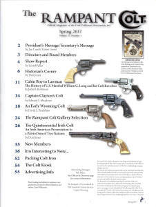 2017 spring rampant colt magazine contents