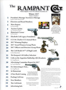 2017 winter rampant colt magazine contents