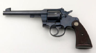 Colt Officers' Model Target .38 (1939) heavy 6 in. bbl. right side