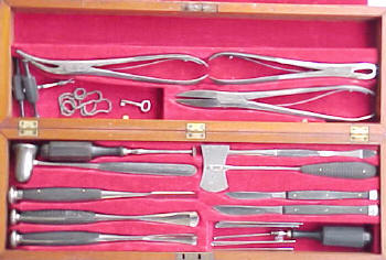 J. H. Gemrig, Phila., bone resection surgical set c. 1869